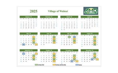 AMD Garbage and Recycling Pick-Up Schedule